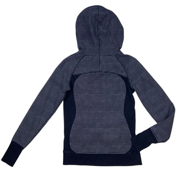 Lululemon Scuba Hoodie Sweatshirt 4 Double Dot Naval Blue Lullaby Thumb Holes - Picture 11 of 12